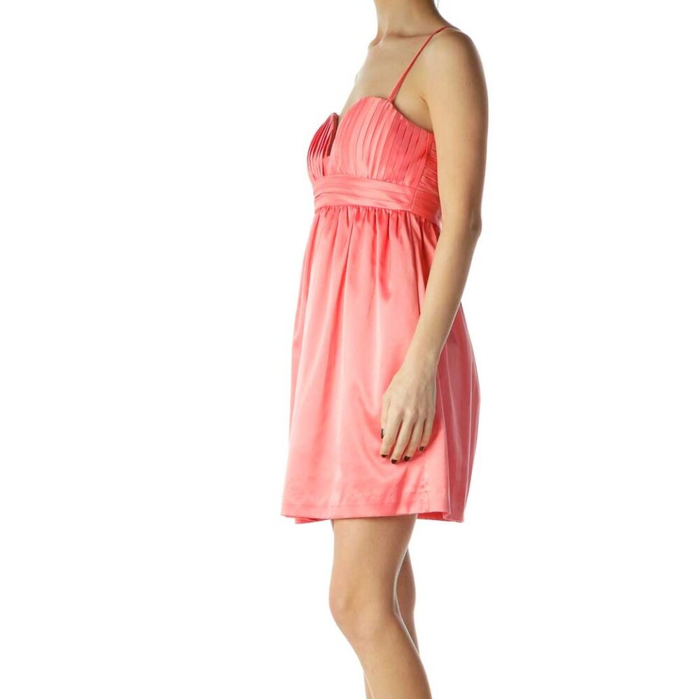 BCBGeneration Pink Empire Waist Cocktail Dress - Picture 2 of 3
